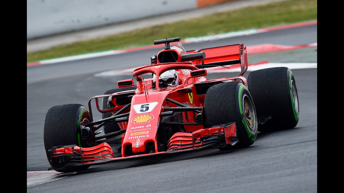 Sebastian Vettel - Ferrari - F1-Test - Barcelona - Tag 2 - 27. Februar 2018