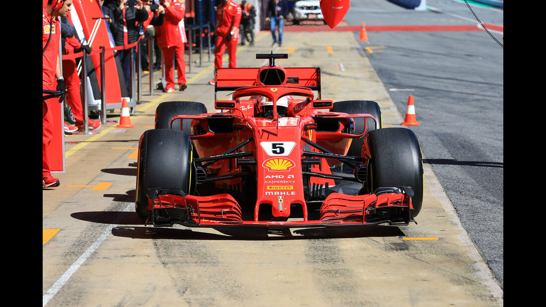 Sebastian Vettel - Ferrari - F1-Test - Barcelona - Tag 5 - 6. März 2018