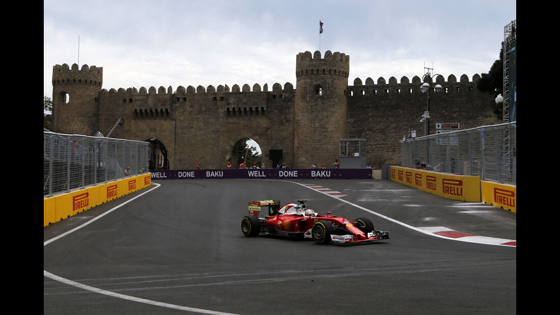 Sebastian Vettel - Ferrari - Formel 1 - GP Aserbaidschan - Baku - 17. Juni 2016