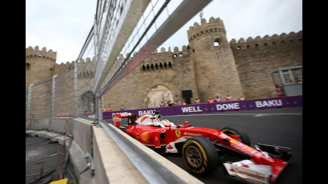 Sebastian Vettel - Ferrari - Formel 1 - GP Aserbaidschan - Baku - 18. Juni 2016