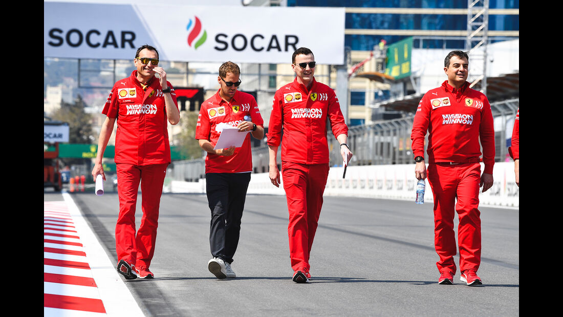 Sebastian Vettel - Ferrari - Formel 1 - GP Aserbaidschan - Baku - 25. April 2019