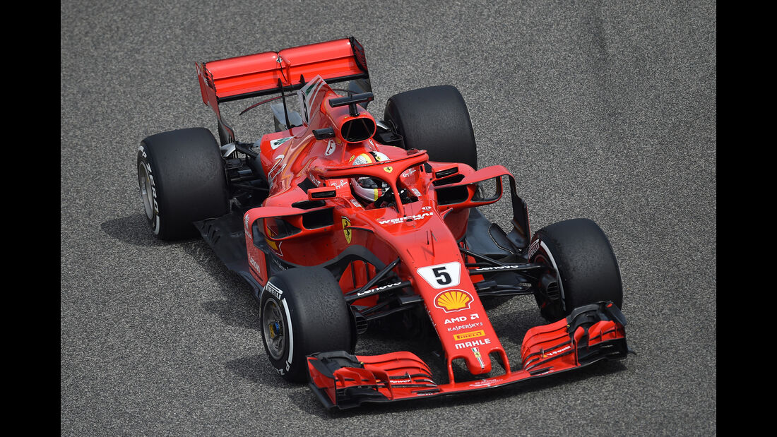 Sebastian Vettel - Ferrari - Formel 1 - GP Bahrain - Training - 6. April 2018