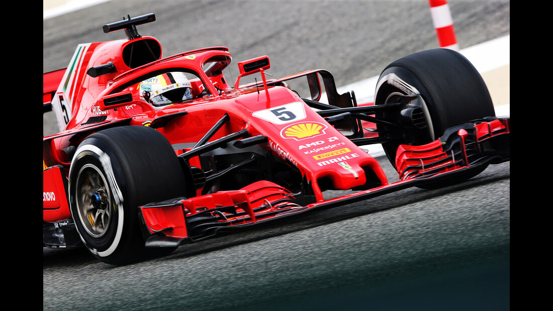 Sebastian Vettel - Ferrari - Formel 1 - GP Bahrain - Training - 6. April 2018