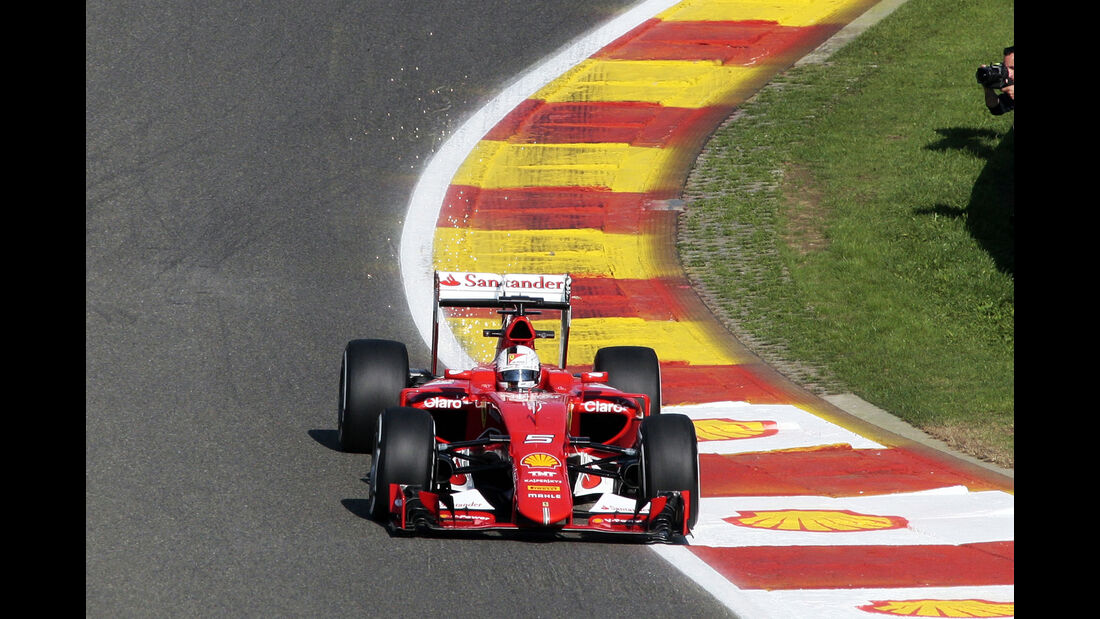 Sebastian Vettel - Ferrari - Formel 1 - GP Belgien - Spa-Francorchamps - 21. August 2015