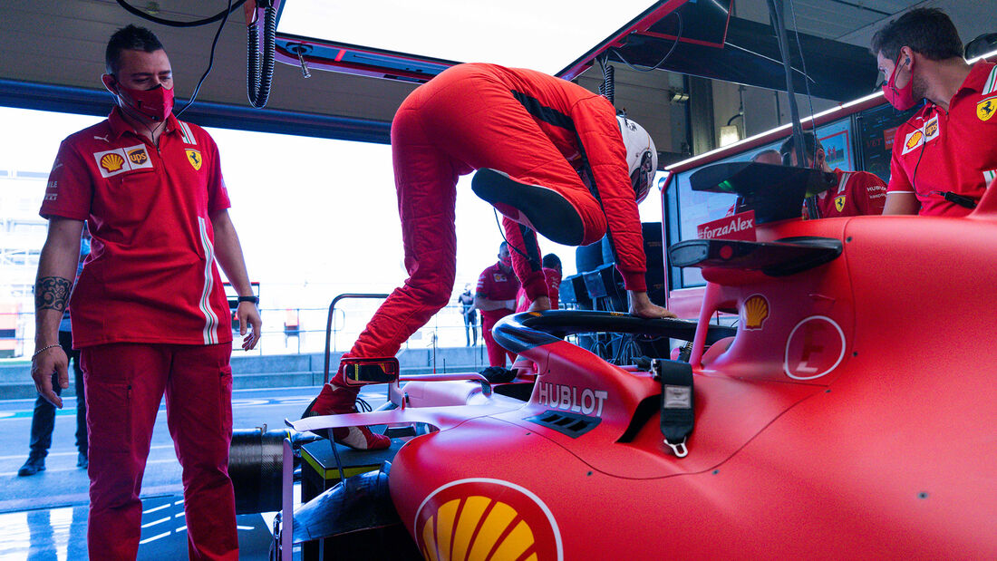 Sebastian Vettel - Ferrari - Formel 1 - GP England - Silverstone - 31. Juli 2020
