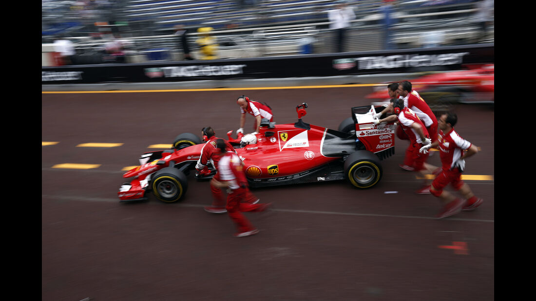 Sebastian Vettel - Ferrari - Formel 1 - GP Monaco - Samstag- 23. Mai 2015