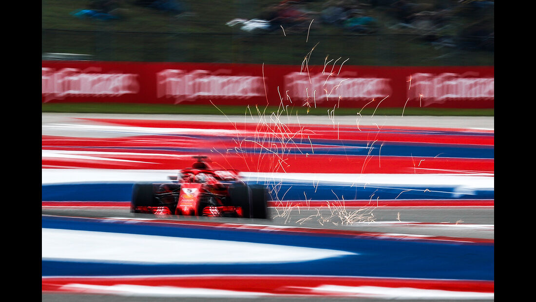 Sebastian Vettel - Ferrari - Formel 1 - GP USA - Austin - 20. Oktober 2018