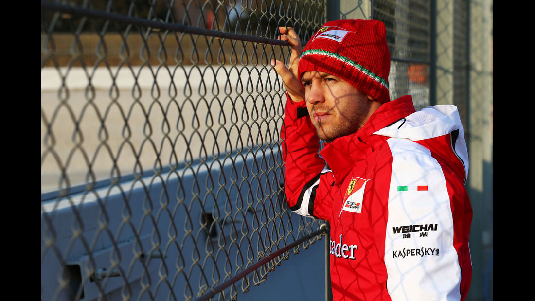 Sebastian Vettel - Ferrari - Formel 1-Test - Barcelona - 19. Februar 2015