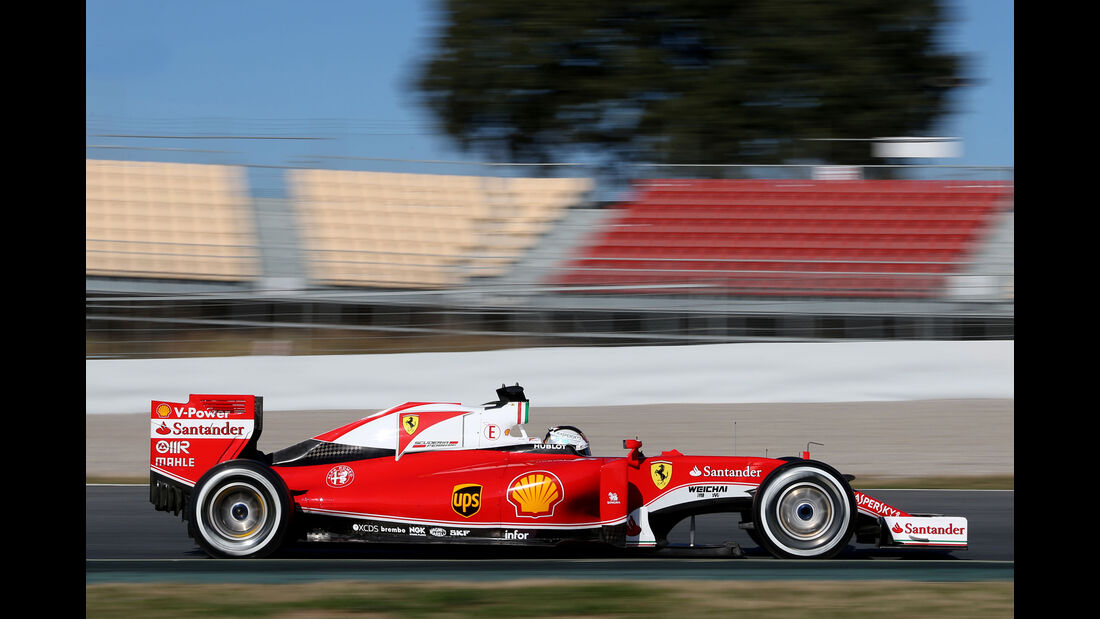 Sebastian Vettel - Ferrari - Formel 1-Test - Barcelona - 4. März 2016