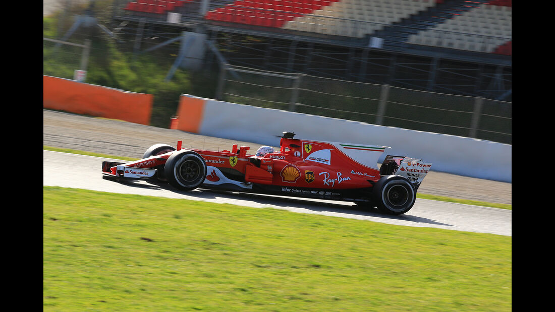 Sebastian Vettel - Ferrari - Formel 1 - Test - Barcelona - 9. März 2017