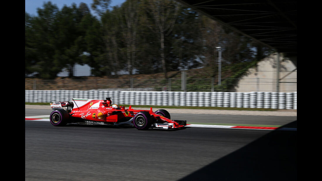 Sebastian Vettel - Ferrari - Formel 1 - Test - Barcelona - 9. März 2017