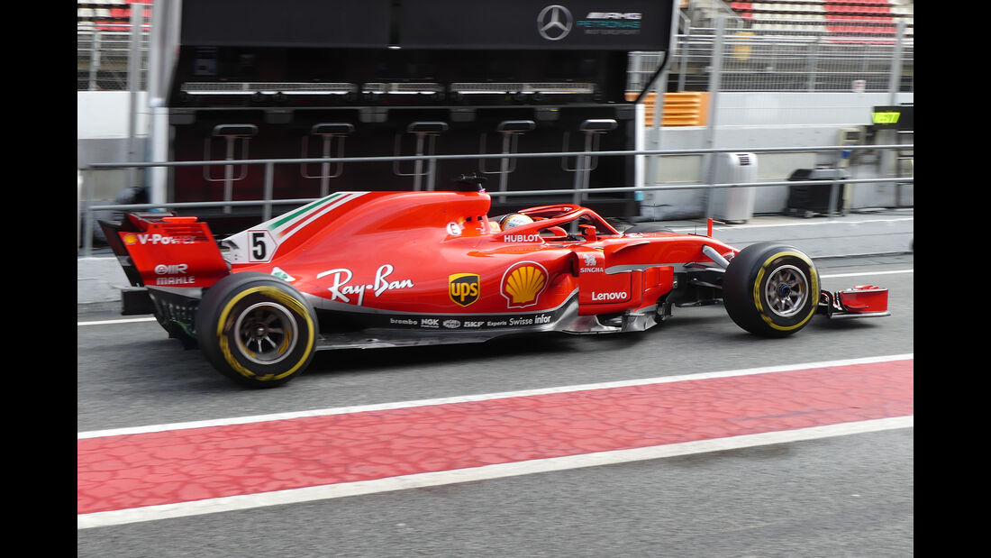Sebastian Vettel - Ferrari - Formel 1 Test - Barcelona - Tag 4 - 1. März 2018
