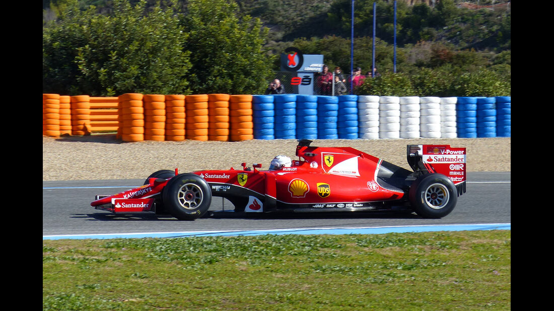Sebastian Vettel - Ferrari - Formel 1-Test Jerez - 1. Febraur 2015 