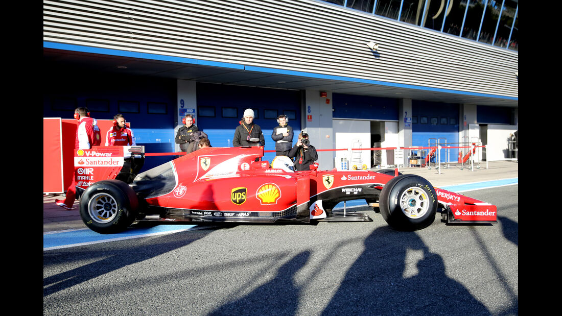 Sebastian Vettel - Ferrari - Formel 1-Test Jerez - 1. Febraur 2015 