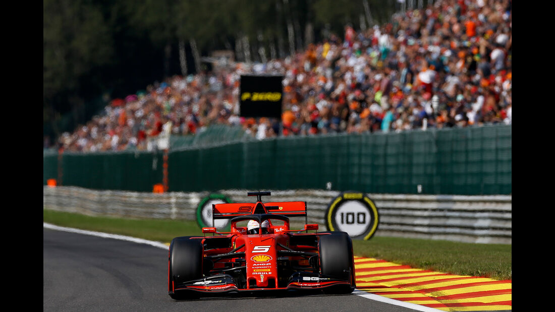 Sebastian Vettel - Ferrari - GP Belgien - Spa-Francorchamps - Formel 1 - Samstag - 31.8.2019