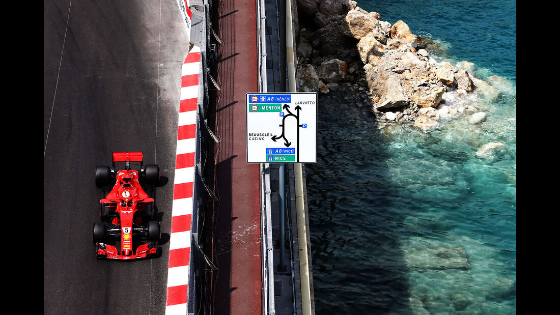 Sebastian Vettel - Ferrari - GP Monaco - Formel 1 - Donnerstag - 24.5.2018