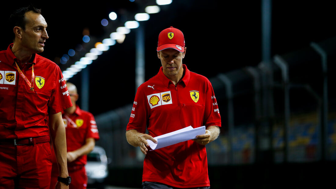 Sebastian Vettel - Ferrari - GP Singapur - Formel 1 - Donnerstag - 19.9.2019