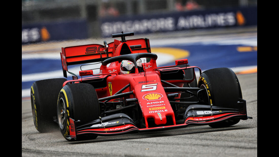 Sebastian Vettel - Ferrari - GP Singapur - Formel 1 - Freitag - 20.9.2019