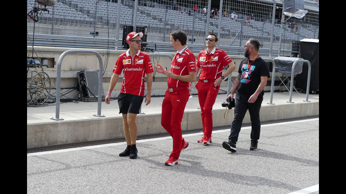 Sebastian Vettel - Ferrari - GP USA - Austin - Formel 1 - Donnerstag - 19.10.2017
