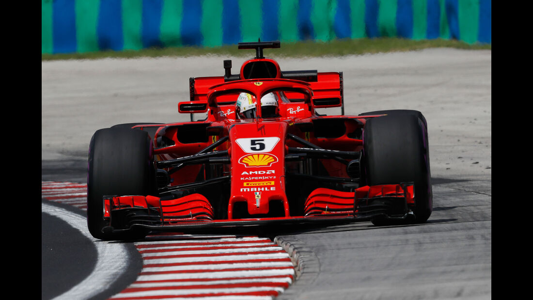 Sebastian Vettel - Ferrari - GP Ungarn - Budapest - Formel 1 - Freitag - 27.7.2018