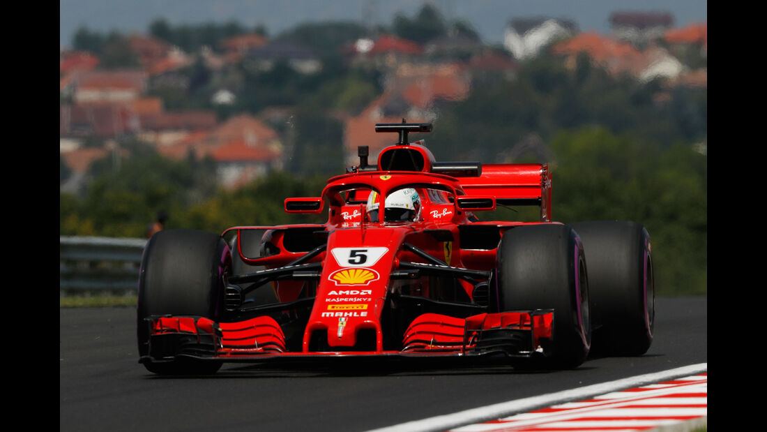 Sebastian Vettel - Ferrari - GP Ungarn - Budapest - Formel 1 - Freitag - 27.7.2018