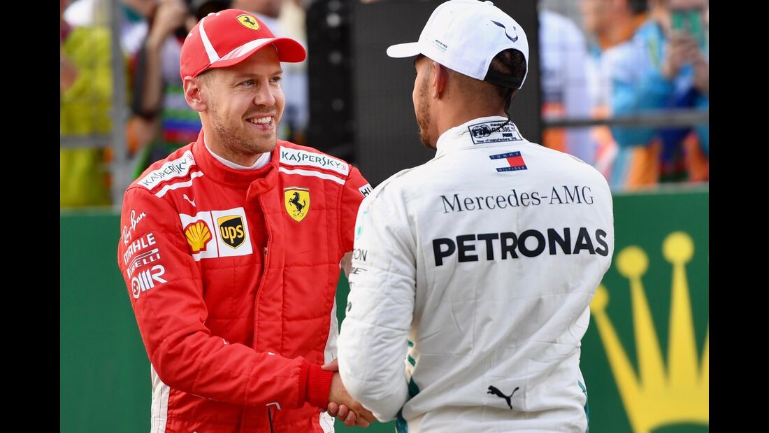 Sebastian Vettel - Ferrari - Lewis Hamilton - Mercedes - Formel 1 - GP Aserbaidschan - 28. April 2018