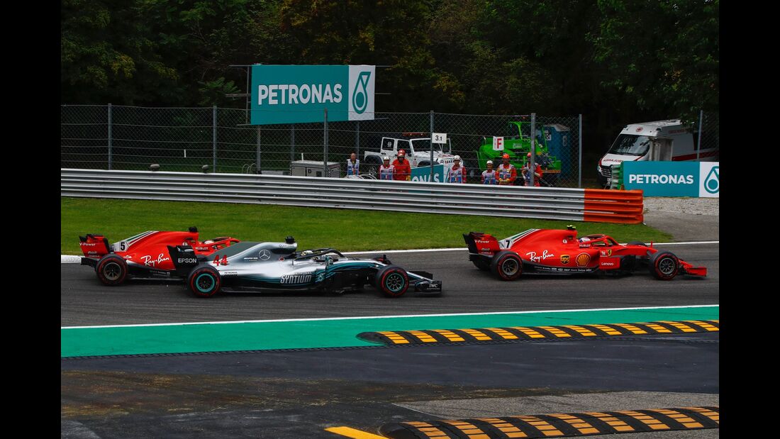 Sebastian Vettel - Ferrari - Lewis Hamilton - Mercedes - Formel 1 - GP Italien - 02. September 2018