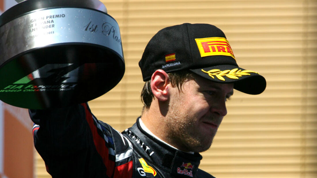 Sebastian Vettel GP Spanien 2011 Rennen