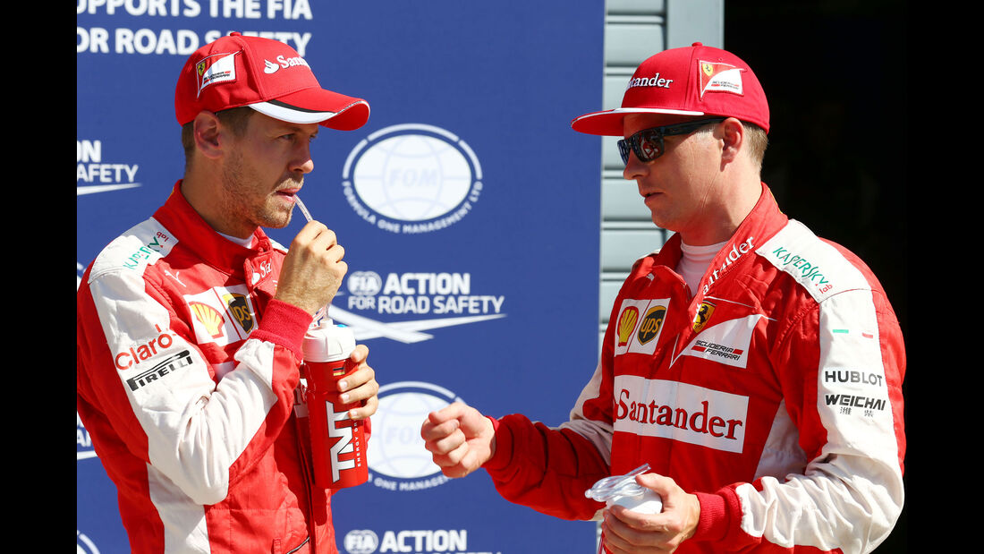 Sebastian Vettel - Kimi Räikkönen - Ferrari - GP Italien - Monza - Qualifying - 5.9.2015
