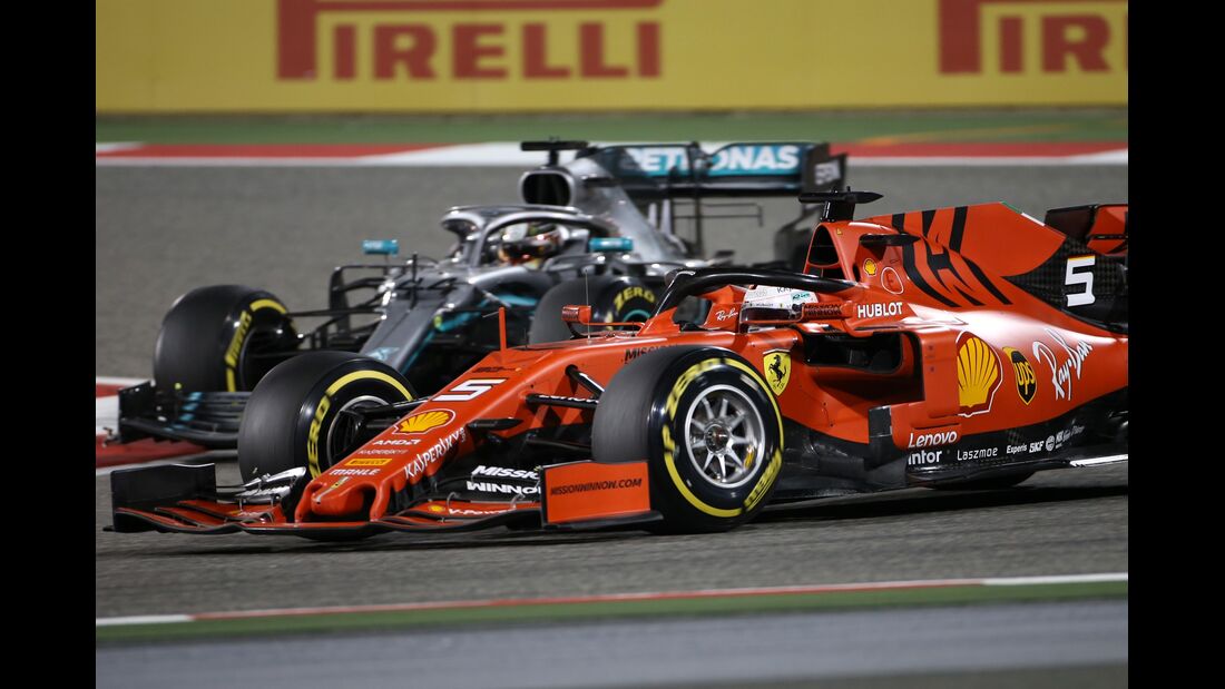 Sebastian Vettel - Lewis Hamilton - Formel 1 - GP Bahrain - 31. März 2019