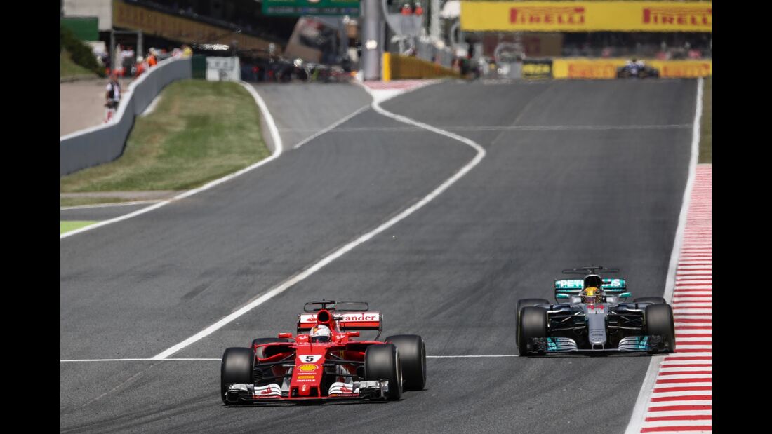 Sebastian Vettel - Lewis Hamilton - Formel 1 - GP Spanien - 14. Mai 2017