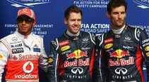 Sebastian Vettel - Mark Webber - Lewis Hamilton - Formel 1 - GP Bahrain - 21. April 2012