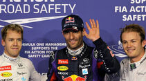Sebastian Vettel - Mark Webber - Nico Rosberg - Formel 1 - GP Abu Dhabi - 02. November 2013