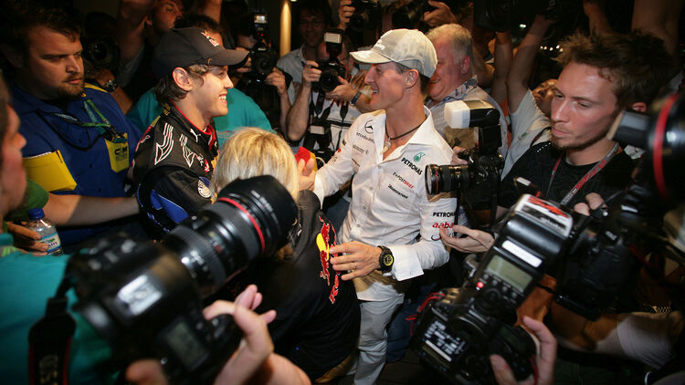 Sebastian Vettel - Michael Schumacher - Abu Dhabi 2010