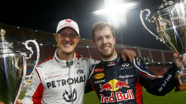 Sebastian Vettel & Michael Schumacher - Race of Champions - Bangkok 2012