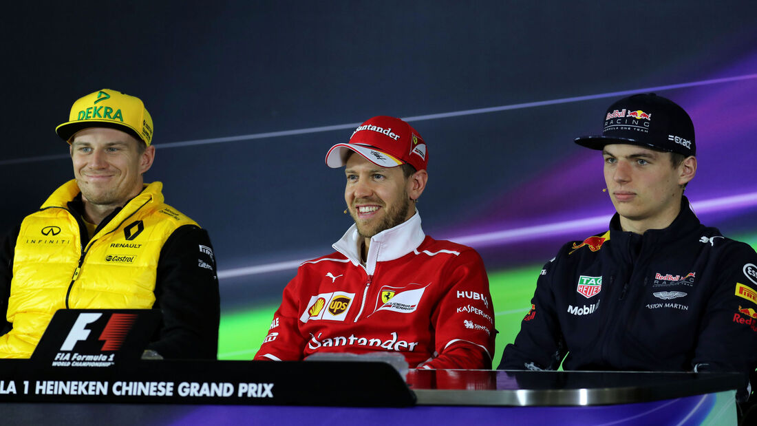 Sebastian Vettel - Nico Hülkenberg - Max Verstappen - GP China - Shanghai - 6.4.2017