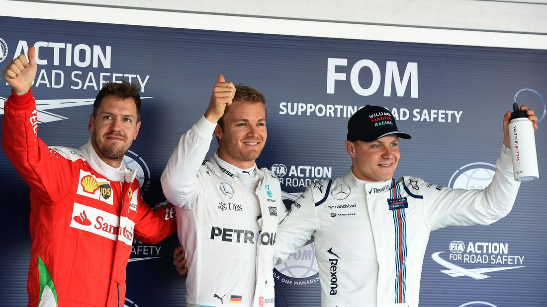 Sebastian Vettel - Nico Rosberg - Valtteri Bottas - Formel 1 - GP Russland - 30. April 2016