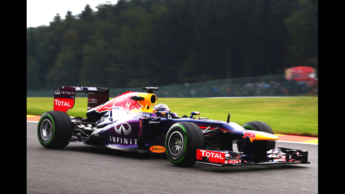 Sebastian Vettel - Red Bull - Formel 1 - GP Belgien - Spa Francorchamps - 23. August 2013