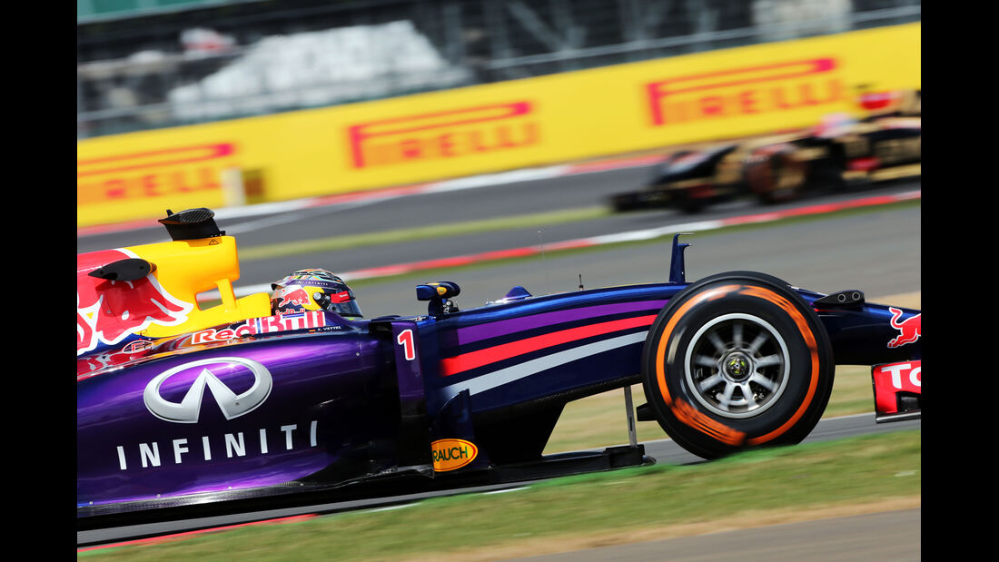 Sebastian Vettel - Red Bull - Formel 1 - GP England  - Silverstone - 4. Juli 2014