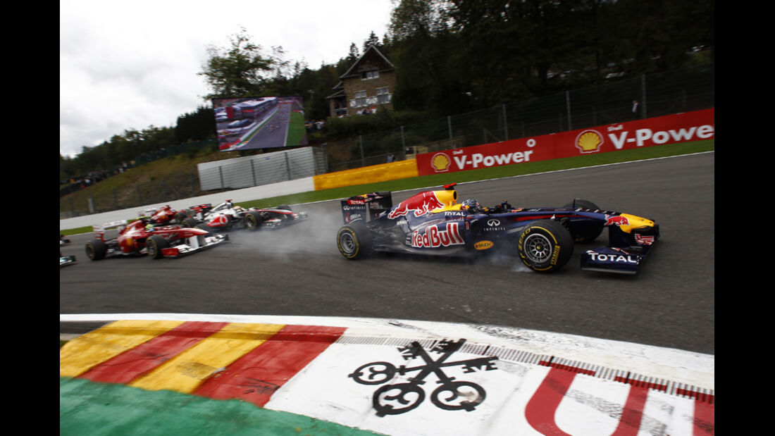 Sebastian Vettel Red Bull GP Belgien 2011