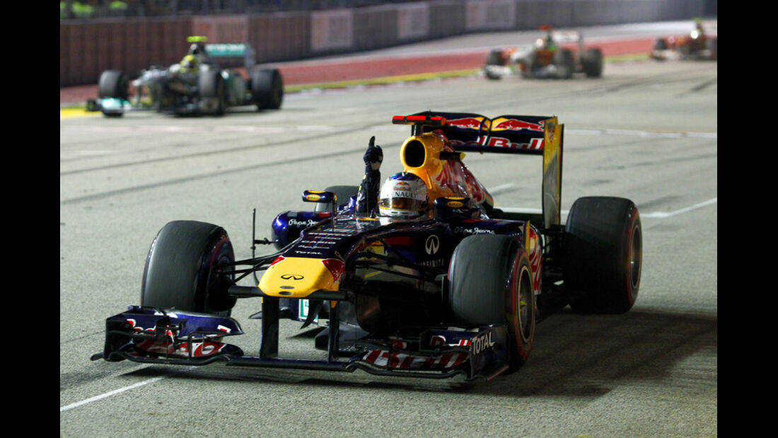 Sebastian Vettel Red Bull GP Singapur 2011