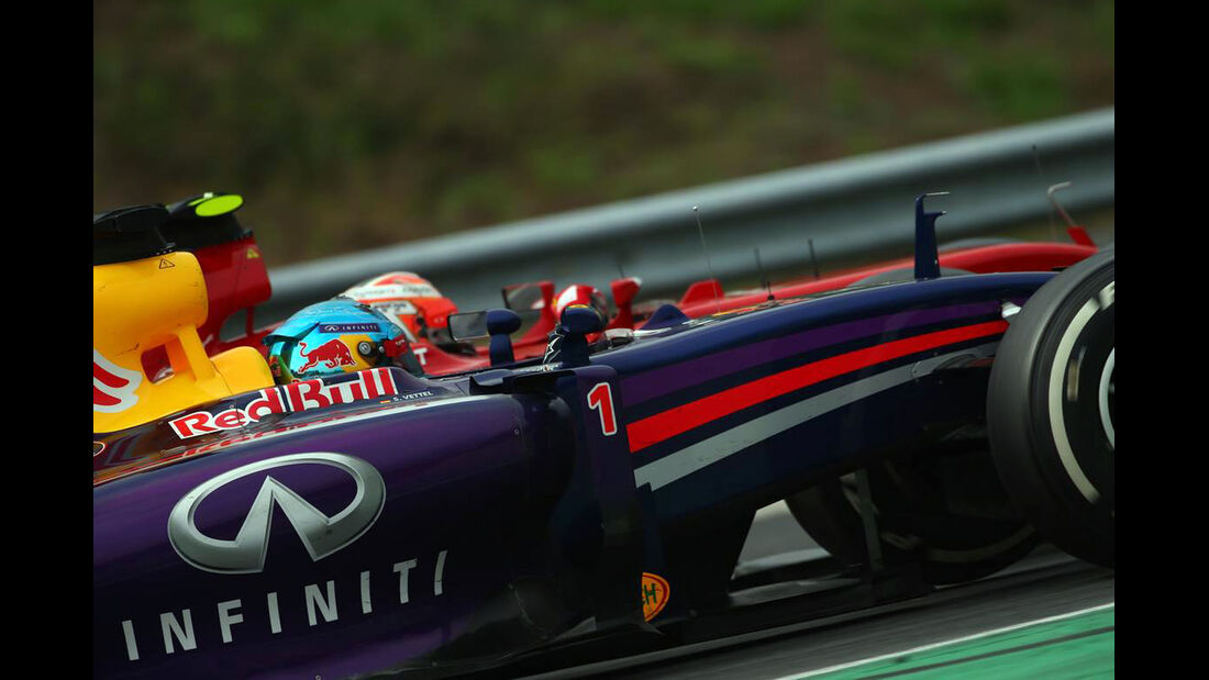 Sebastian Vettel - Red Bull - Kimi Räikklnen - Ferrari - Formel 1 - GP Ungarn - 27. Juli 2014