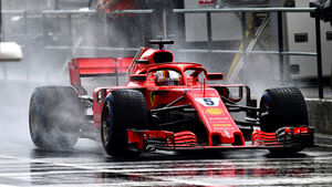 Sebastian Vettel - Regen - GP Ungarn 2018