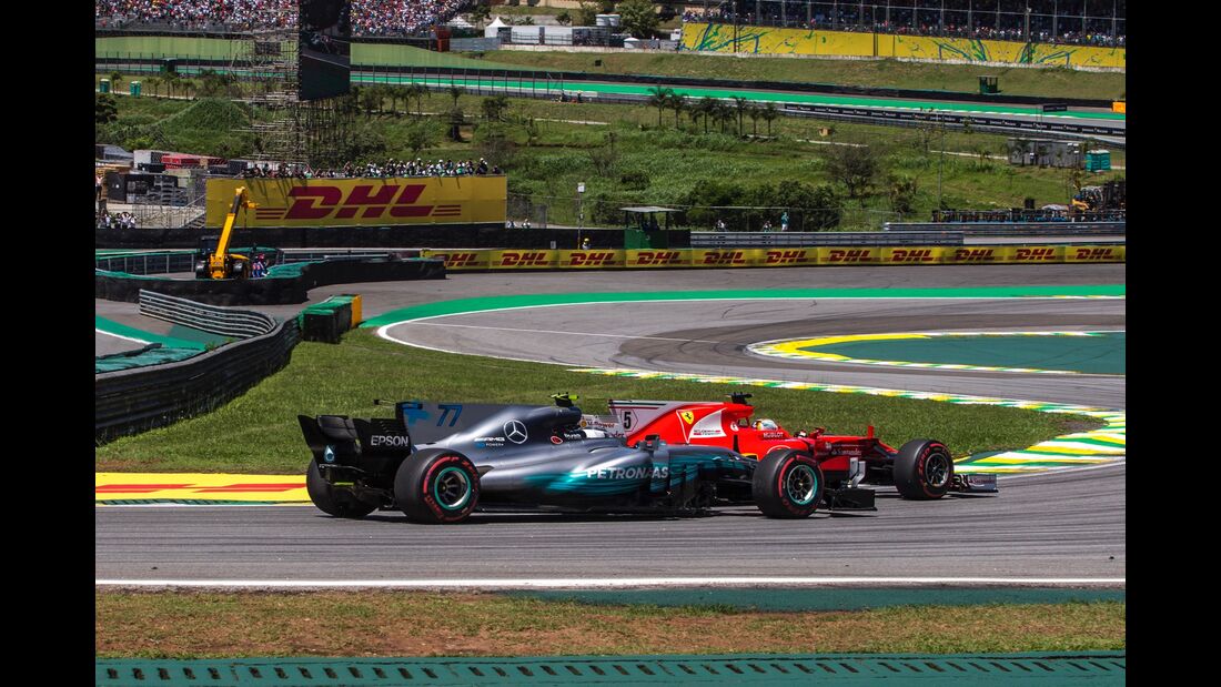 Sebastian Vettel - Valtteri Bottas - Formel 1 - GP Brasilien - 12. November 2017