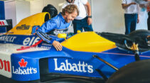 Sebastian Vettel - Williams FW14B - Nigel Mansell - Showrun Silverstone 2022