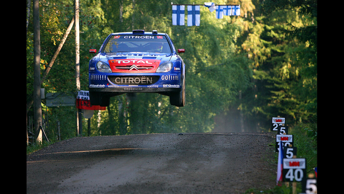 Sebastien Loeb, Rallye Finnland 2006, Rallye-Sprünge