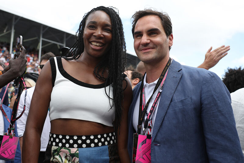 Serena Williams & Roger Federer - Formel 1 - GP Miami 2023