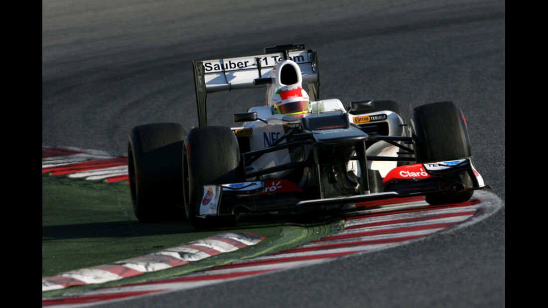 Sergio Perez Barcelona F1-Test 2012
