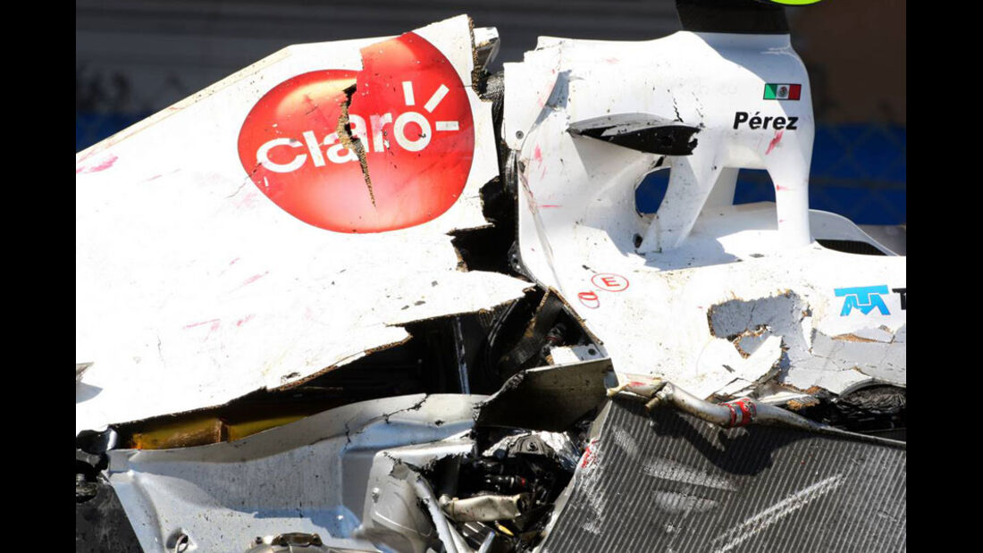 Sergio Perez Crash GP Monaco 2011