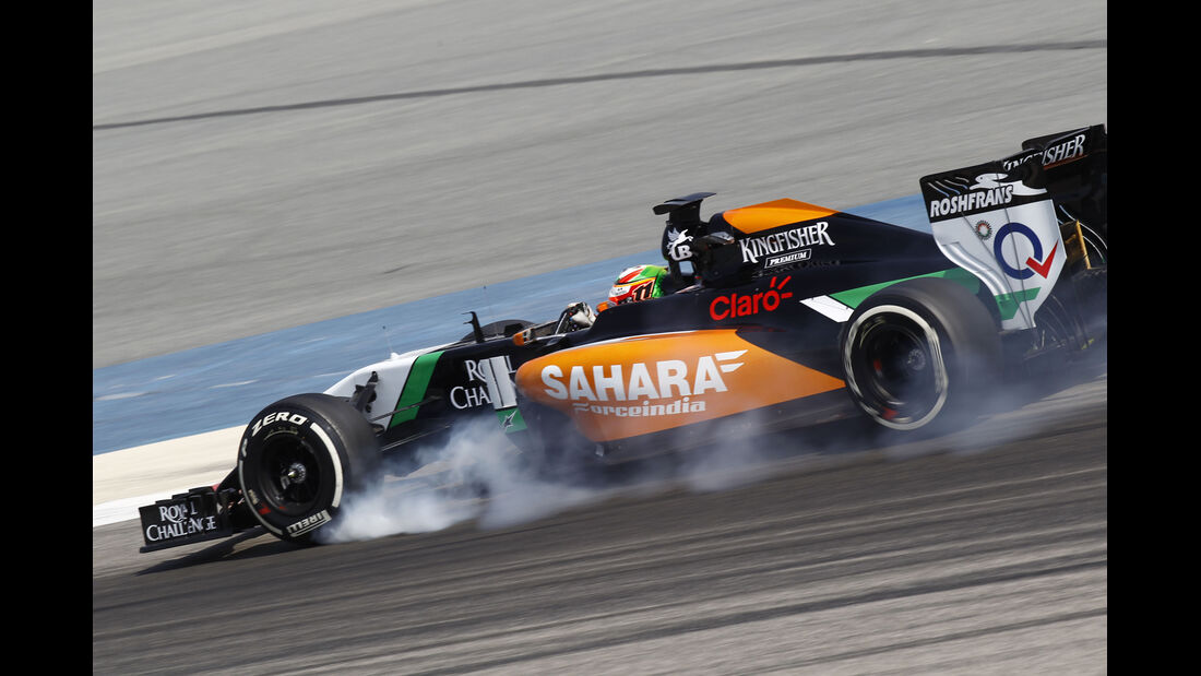 Sergio Perez - Force India - Formel 1 - Bahrain-Test 2014
